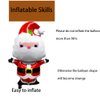 HADCKJA Santa Claus Balloons Christmas Balloons Cute Santa Claus Foil Balloons for Christmas-Themed Party Birthday Party Supplies Decorations Party Decorations Balloons Party Sets-3pcs