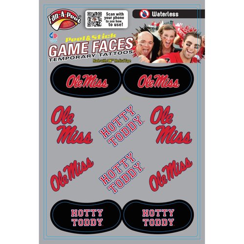 Mississippi – Waterless Peel & Stick Temporary Tattoos – 10-Piece Combo – 6 Spirit Tattoos & 4 Eye Strips