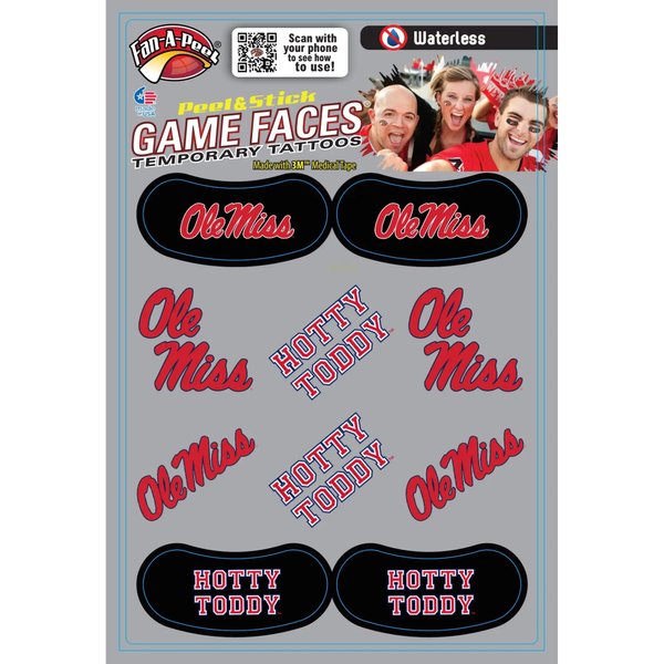 Mississippi – Waterless Peel & Stick Temporary Tattoos – 10-Piece Combo – 6 Spirit Tattoos & 4 Eye Strips