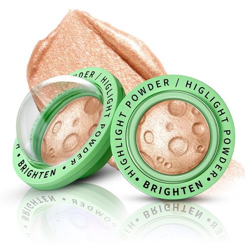 HOSAILY Face Highlighter Palette, Lunar Glow Highlighter Powder Makeup, Chameleon Glitter Shimmer Body Cheek Eye Highlighter, Multichrome Sparkle Holographic Color Shifting Silky Creamy Illuminator#03