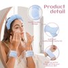 ATROCH Sponge Spa Headbands & Wristband Set,Puffy Makeup Headband Set for Washing Face,Soft Towel Skin Care Head Band,Cute Hair Band Shower 4 Pcs