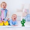Jutom 4 Pieces LED Cactus Light Mexican Party Decorations Cactus Night Decor Cinco De Mayo Decorations Cute Lamp for Table Kids' Room Bedroom Party Decorations(Novel Cactus, 4.72 x 2.76 Inch)