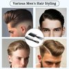 2 Pcs Men's Hair Styling Combs set Pompadour Wide Tooth Comb Texture Comb for Slicked Back, Adding Volume, Fauxhawk, 3 in 1 Hair pick Double Side Afro Comb for Hairstyle