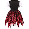 SKCAIHT Pirate Costume Girls Kids Halloween Party Dress Up (5-7 Years)