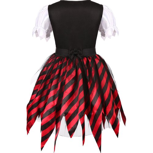 SKCAIHT Pirate Costume Girls Kids Halloween Party Dress Up (5-7 Years)
