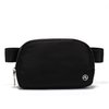 Black Belt Bag with Adjustable Strap, Pander Nylon Mini Fanny Pack for Outdoors Workout Traveling Casual Running Cycling, 1L