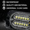 EASE2U E 24 LED Strobe Lights for Trucks Vehicles Suvs, 4pcs Emergency Warning Lights Caution Hazard Construction Ultra Slim Sync Feature Car Truck with Main Control Box Surface Mount