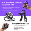 Qishangnana Hand Grip Strengthener Workout Kit (8 Pack) Forearm Grip Adjustable Resistance Hand Gripper, Finger Stretcher, Finger Exerciser, Grip Ring，Gyro Ball