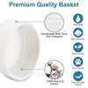 ABenkle Small Storage Basket Set of 2, Natural Cotton Rope Woven Baskets for Organizing, Tiny Oval Storage Easter Baskets, Small Basket for Montessori, Baby Dog Toy Baskets, Bathroom Organization Bin