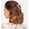 Hapdoo Brown Football Hair Clips, Football Hair Claw Clips Game Day Rugby Hair Accessories Gifts for Women Girl