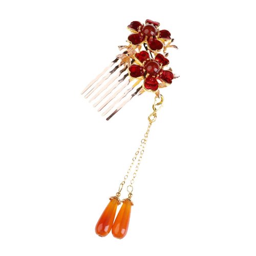 Beatifufu 1Pc Vintage Retro Hair Comb for Women Elegant Decorative Hair Styling Comb Accessory for Tucking Hair Decor for Girls and Brides