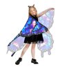 plainshe Halloween Costumes for Girls，Butterfly Wings Kids, Fairy Wings Blue，3PCS Butterfly Costume Set.