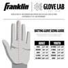 Franklin Sports MLB CFX Pro Baseball Batting Gloves - Red/Pearl - Adult Small