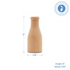 Wooden Milk Bottle, 2 inch, Pack of 25, Small Unfinished Cargo Drums, Perfect for Miniatures, Scale Models, Mini Train Making or Woodworking Craft Projects, by Woodpeckers