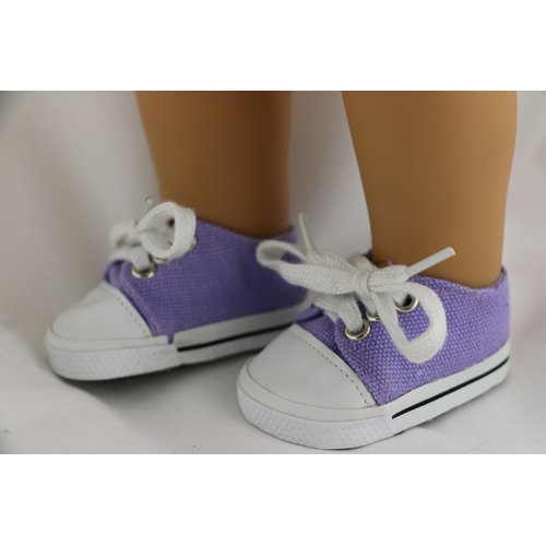 18" Cute Pale Purple Tennis Shoes- Fits 18" American Girl Dolls