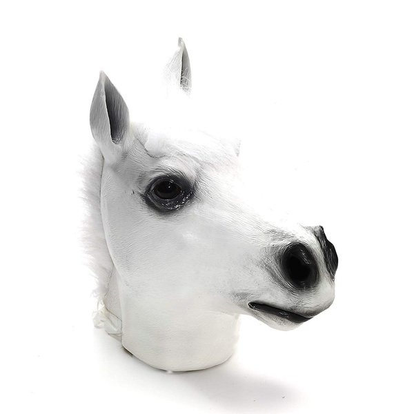 Forum Novelties White Horse Deluxe Latex Farm Animal Costume Mask