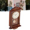 Mini Dollhouse Wall Clock 1:12 Miniature Alarm Clock for Doll House Decoration DIY Craft Minihouse Accessories