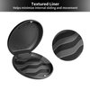 Annhua Denture Case Orthodontic Retainer Case with Vent Holes, Dental Mouthguard Container Aligner Case Slim with Magnetic Closure for Household|Travel|Office - Black