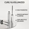 Erinde Black Washable Metal Mascara, Waterproof Iron Wand Mascara, Brushless Metal Wand Mascara, Super Voluming Lash Extensions Iron Rod Mascara, Long Lasting Smudge-Proof No Flaking Tint