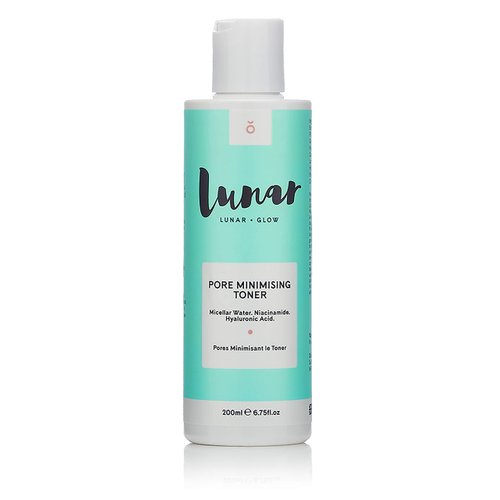 Pore Minimizing Toner by Lunar Glow, containing Niacinamide & Hyaluronic Acid 6.8 Fl Oz / 200ml