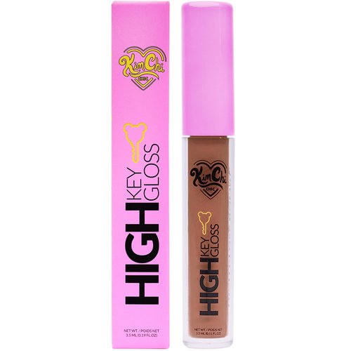 Kimchi Chic High Key Gloss, High-Shine Lip Gloss Helps Illuminate Your Look and Face, Non-Sticky, Nude With Rich Soft Brown Undertone, 17 Earthy, 3.5ml