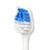 Smileactives Vibrite Sonic Electric Toothbrush Heads, 3 White/Blue Replacement Brush Heads with Firm Tip Bristles for Teeth Whitening and Cleaning, Helps Remove Plaque (Not Compatible w/Wave Version)