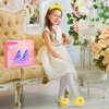 Princess Dress Up Shoes Set, Girls Role Play Dress Up Toys,Toddler Pretend Play Crown Kit Gift Set for Little Girls Aged 3-6 Years Old