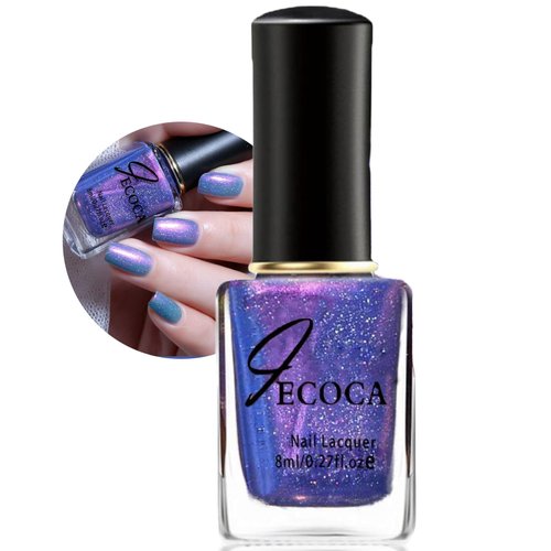 Rosarden Purple Gel Nail Polish, Chrome Lavender Gel Nail Polish, Violets Quick Dry Soak Off Nail...