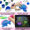 SOOVSY Glow in The Dark Sea Shells Painting Kit, Beach Toys Arts & Crafts Gifts for Girls Boys DIY Creative Supplies Toys for Age 4-6-8-12 Kids Activities