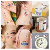 90+ Styles 4th of July Independence Day Temporary Tattoo, American Flag Fake Tattoos, Red White and Blue USA Flag, Party Supplies for Memorial Day & Labor Day