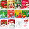 90shine 54Pcs Christmas Christmas Coloring Books for Kids Bulk - Xmas Stockings Goodie Bags Stuffers Winter Party Favors Gifts Holiday Class Activity Supplies
