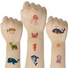 SIX VANKA (Pack of 10 Sheets) Marine Animal Waterproof Temporary Tattoo Stickers for Kids Boys and Girls, Party Favors Decorations