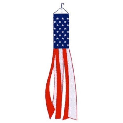 Home and Holiday Flags USA Windsock American Red White Blue Outdoor United States Patriotic US Decor
