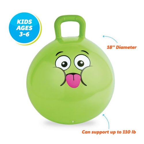 Kidoozie B-Active My First Hopper Ball - Inflatable Bouncer for Indoor & Outdoor Play, Activity & Exercise - for Children Ages 3+