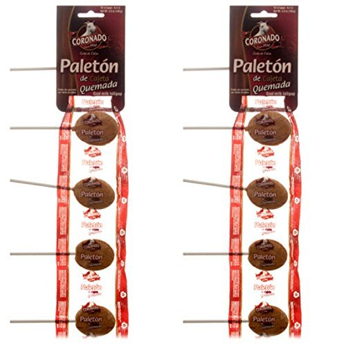 Coronado Paleton De Cajeta Quemada (Goat Milk Lollipops) (Caramel Milk Lollipops, 20)