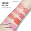 KYDA Liquid Blush, Matte Tinted for Cheeks, Lasting Dewy Finish, High Pigment Soft Creamy Blush, Blendable Lightweight Cover-Cool Pink