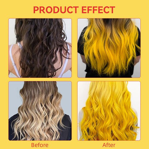 DISAAR Beauty Speedy Hair Color Shampoo 100% Cover Gray White Hair Easy To Use Long Lasting 400ml/13.53fl.oz (Gold)