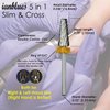 ianblues Multi-function Nail Drill 5 in 1, Slim Barrel & Cross Cut Edition, for Electric Manicure Machine, Fast Remove Acrylic or Hard Gel Nails (Double Coarse -2XC)