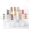 COSIDEA 15pcs Round Empty 5ml 0.17oz lip gloss tubes with wand and fish scale leather cap Lipgloss tube containers for lip oil packing