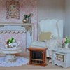Toyvian Miniature Wooden Fireplace Dollhouse Furniture Micro Landscape Accessories for DIY Mini Home Scene Decoration Supplies
