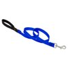 Dog Leash by Lupine in 3/4" Wide Blue 6-Foot Long with Padded Handle