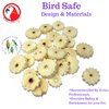 Bonka Bird Toys 3682 Pk24 Sola Gear Chips Foot Talon Craft Part Natural Chew Cockatiel Parakeet Conure and Other Small Pets