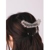 HAQUIL Vintage Leaf Haircomb Hair Pins Style Hairstyle Jewelry for Women