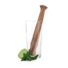 Twine Acacia Wood Mojito Muddler for Cocktails with Jute Storage Pouch, Bar Accessories, Cocktail Muddler, Drink Muddler, Set of 1, Wood Grain