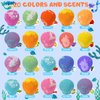 20 Pack Mermaid Bath Bombs for Girls Kids with Surprise Inside Mermaid Gifts for Girls Birthday Gifts Easter Christmas Princess Jewelry Natural Organic Bubble Shell Bath Bomb Set