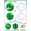 [ 10''+8'' ] 12 Pack Watermelon Beach Balls Bulk, Inflatable Swimming Pool Toys Mini Beach Ball for Kids Birthday Party Favors Outdoor Summer Games Fruits Theme Pool Party Decorations