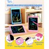 TEKFUN 3 Pack LCD Writing Tablet for Kids, 8.5 Inch Blue+Pink+Purple Doodle Board Drawing Board Reusable Drawing Tablet with Lanyard, Educational Kids