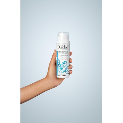 Ouidad Curl Quencher Hydrafusion Intense Curl Cream - 5 oz, Curl Defining Styling Cream for Touchable Curls, Flexible Hold Frizz Control Curly Hair Cream, Helps Eliminate Dryness, For Tight Curls