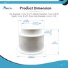 MARINE CITY White Plastic Cup Drink Can Holder with Side Drain for Boats, Marines, Yachts, Cars, RVs and Game Tables - 1 Pcs