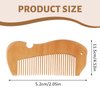 Nogeqi Birthing Comb for Labor Pain, Fish Shape birth comb for labor pain, Natural Wooden Comb for Women with Holes, Birthing Comb Labor Gifts for Expectant Mothers